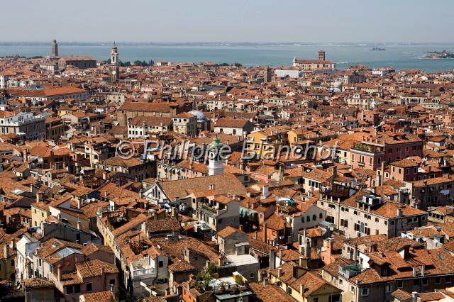 italie venise 09.jpg - Vue gÈnÈrale de Venise et sa lagune, Italie